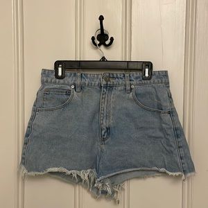 Abrand high waisted jean shorts